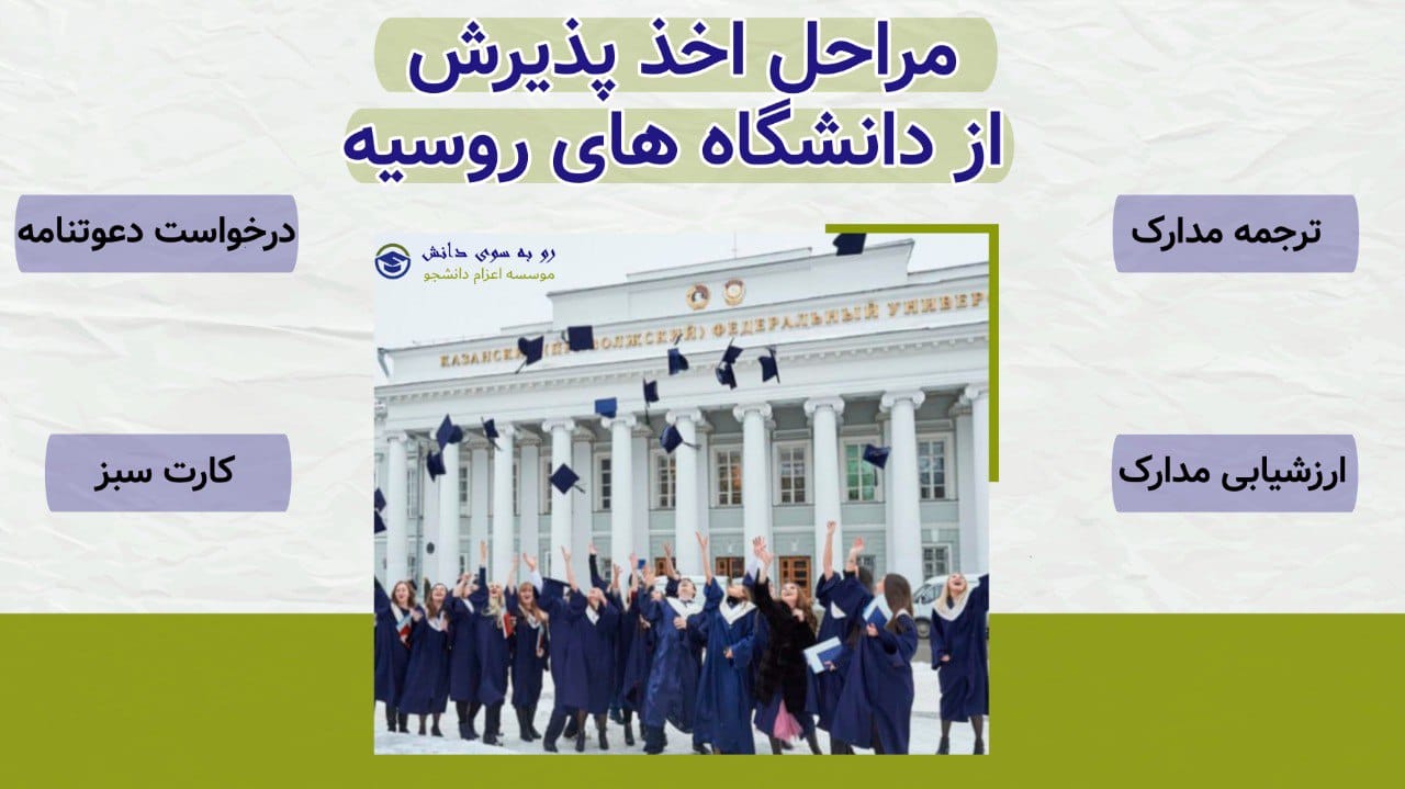 اخذ پذیرش تحصیلی روسیه برای دانشجویان ایرانی